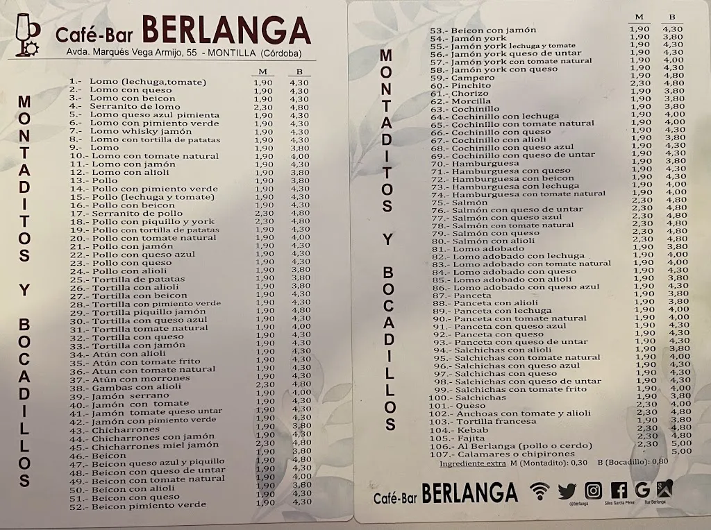 Menu_Bar Berlanga_Montilla_immagine_1
