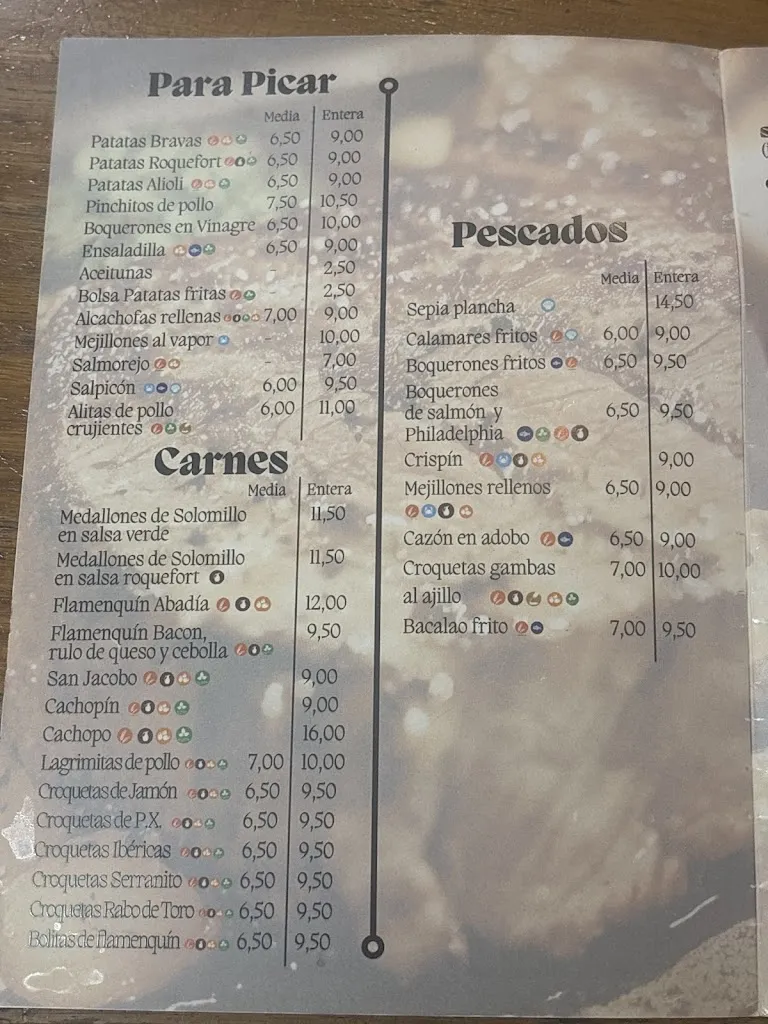 Menu_La Abadía cervecería_Montilla_image_1