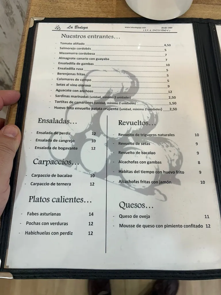 Menu_Bar restaurante La Bodega_Peñarroya-Pueblonuevo_image_2