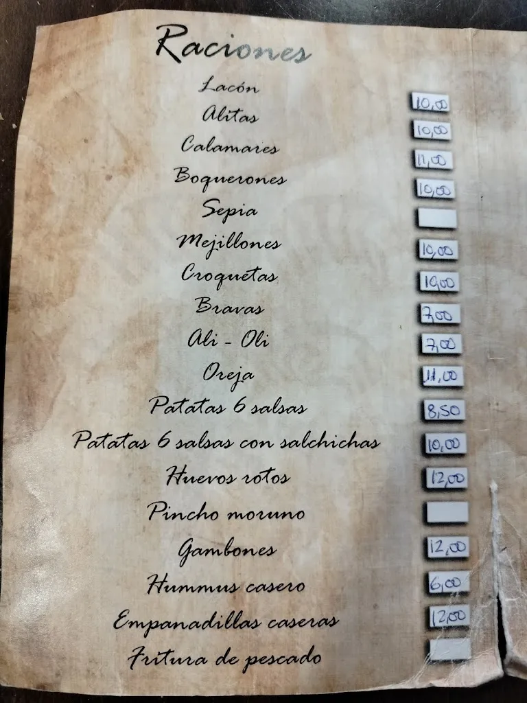 Menu_Bar Cafetería La Rambla_Rambla La_immagine_1