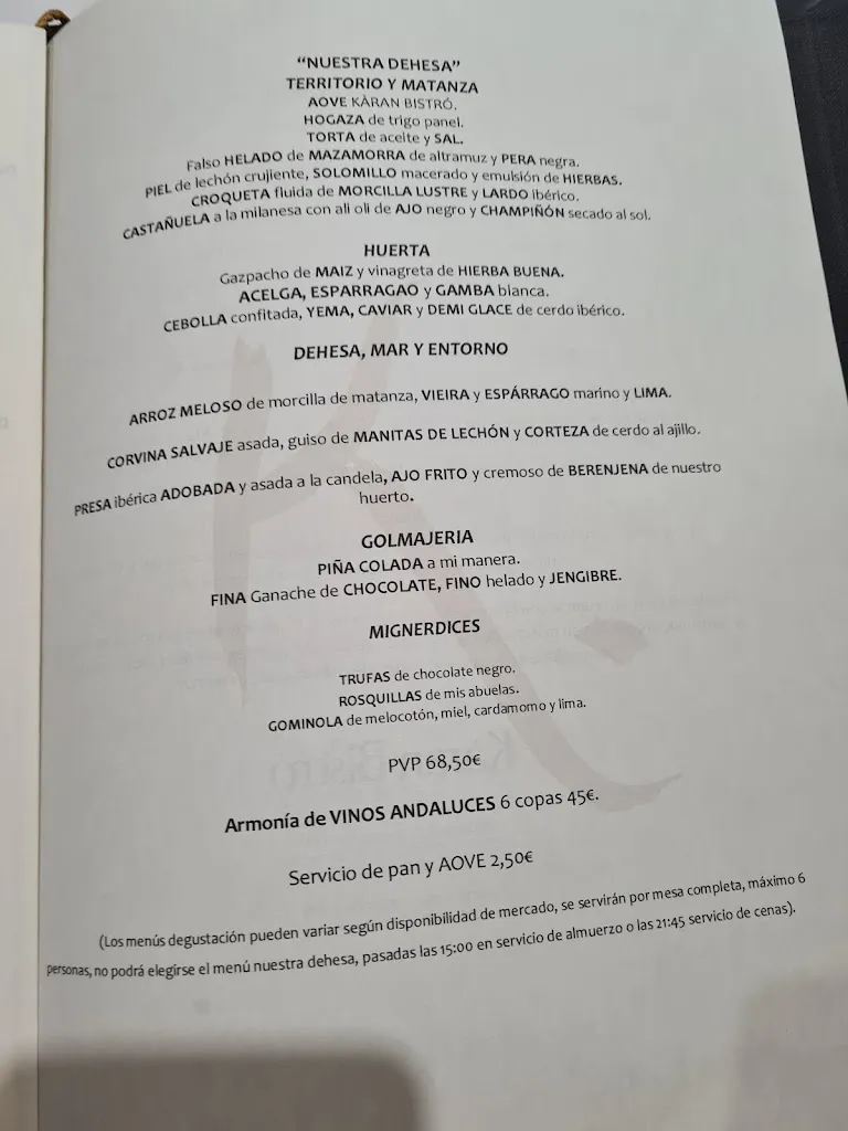 Menu_Restaurante Kàran Bistró_Pozoblanco_immagine_2