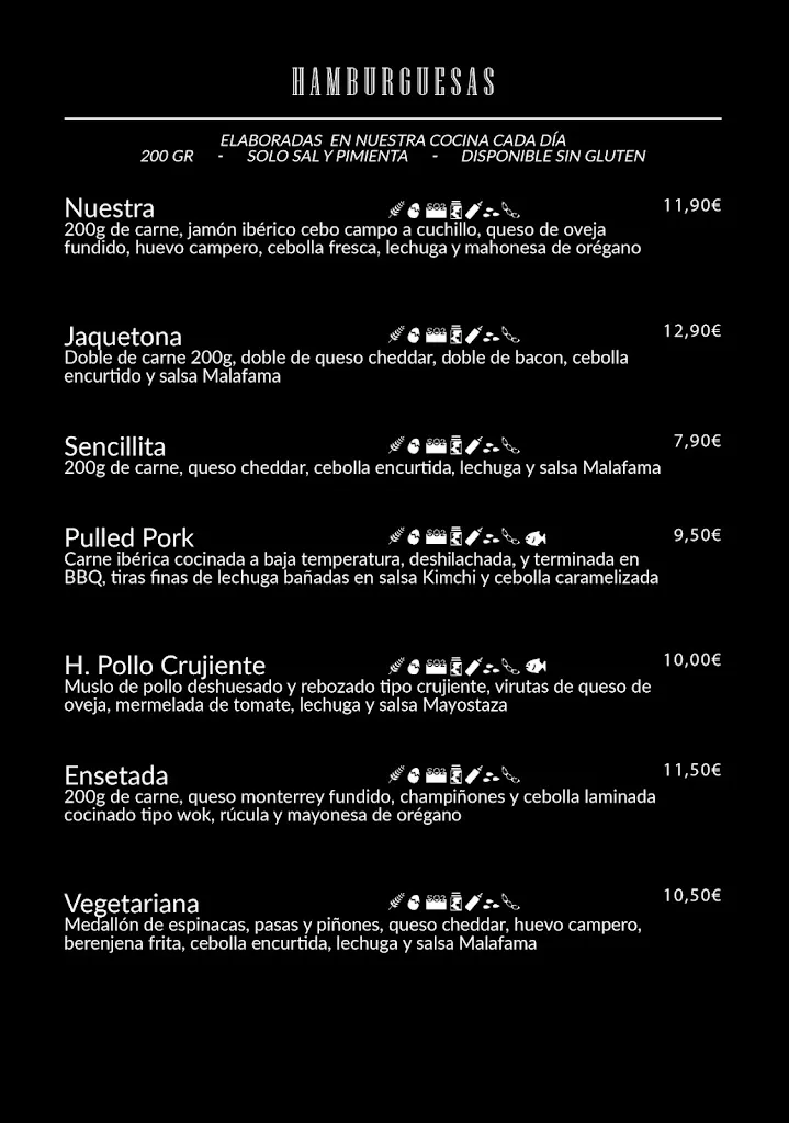 Menu_Restaurante Malafama Pozoblanco_Pozoblanco_immagine_1