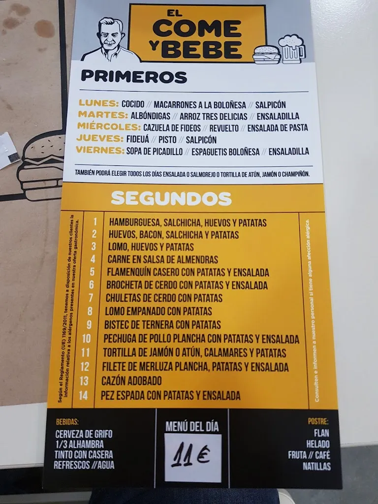 Menü_Restaurante El Come y Bebe_Pozoblanco_Bild_1