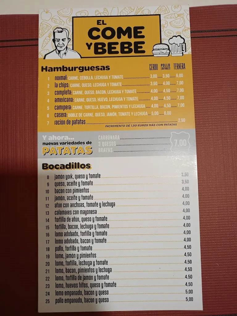 Menü_Restaurante El Come y Bebe_Pozoblanco_Bild_4