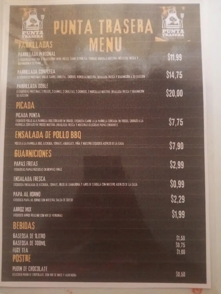 Menu_Punta Trasera Restaurant & Grill®_Carcelén_image_2