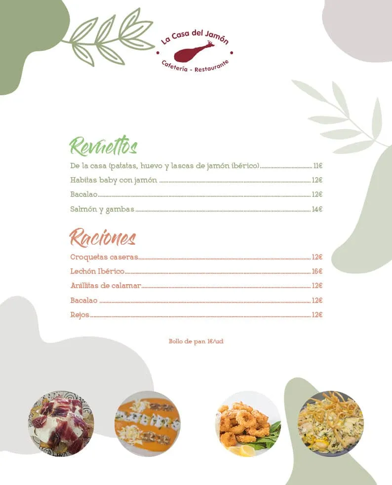 Menu_Bar restaurante La Casa del Jamón_Pozoblanco_image_3