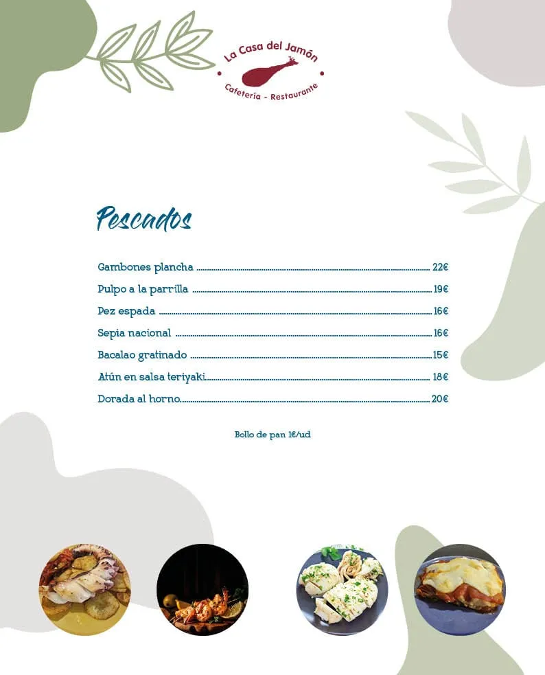 Menu_Bar restaurante La Casa del Jamón_Pozoblanco_image_4