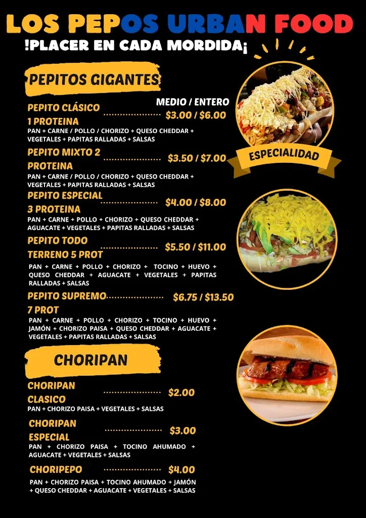 Menu_LOS PEPOS URBAN FOOD MATRIZ_Carcelén_image_1