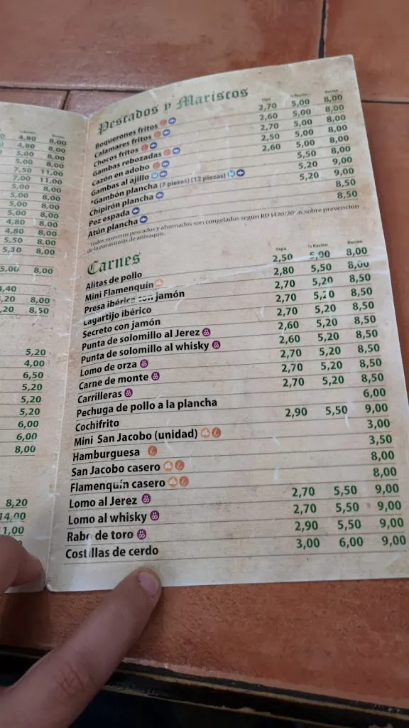 Menu_La Taberna_Palma del Río_image_4