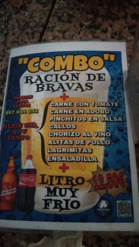 Menu_Bar Avila_Palma del Río_image_4