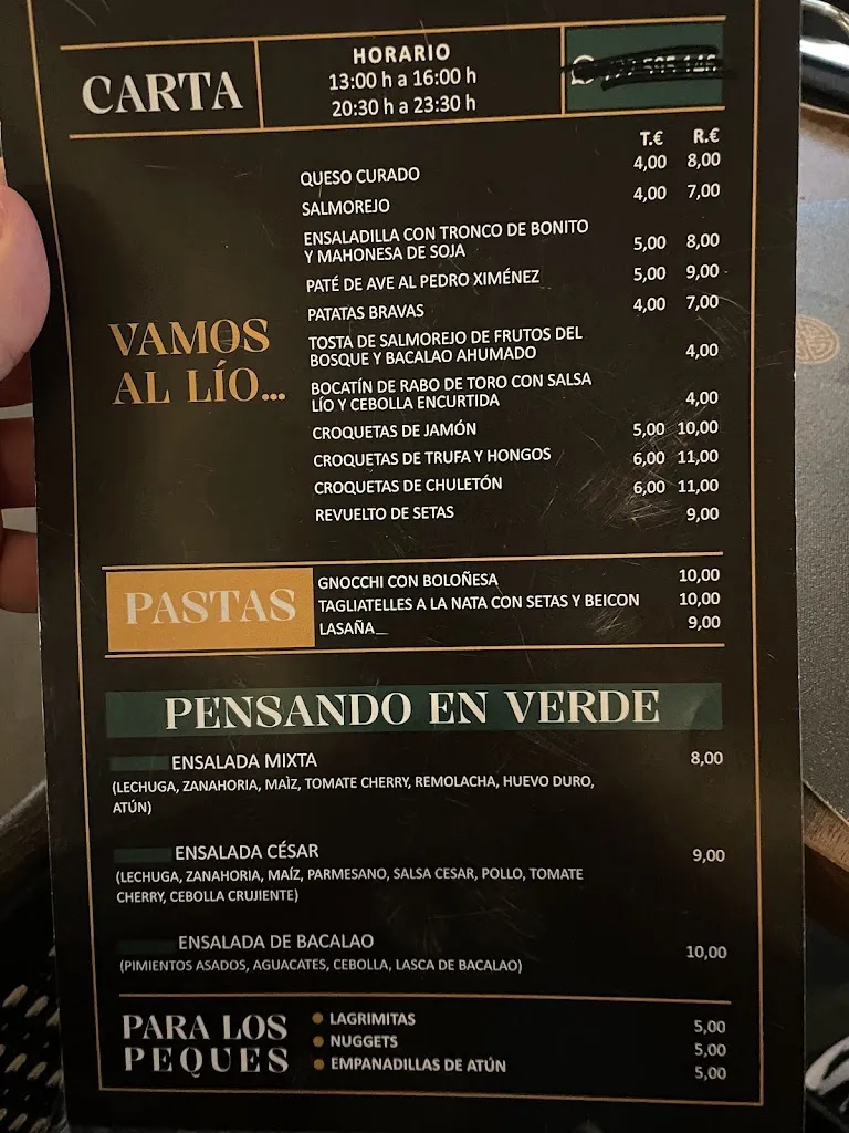 Menu_Lío Restaurante y Copas Palma del Río_Palma del Río_image_1