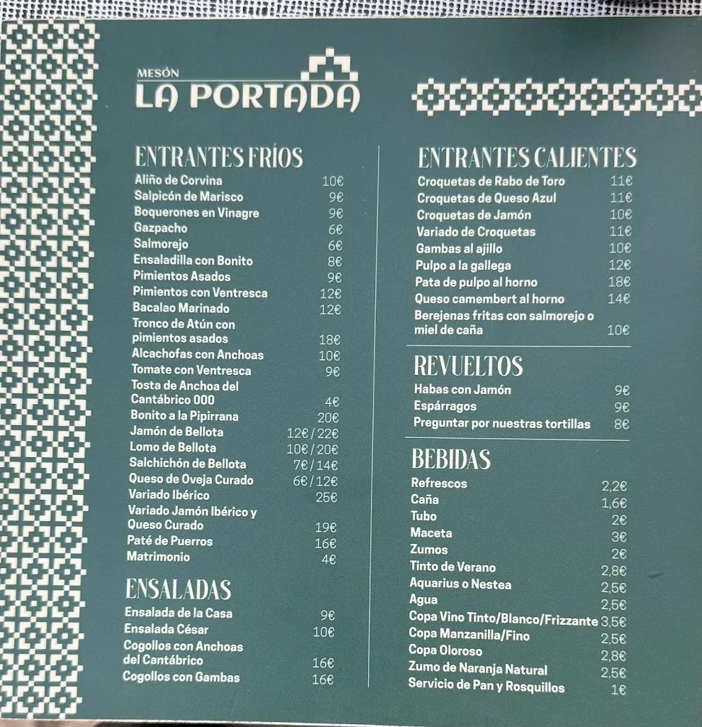Menu_Mesón la Portada_Palma del Río_immagine_2