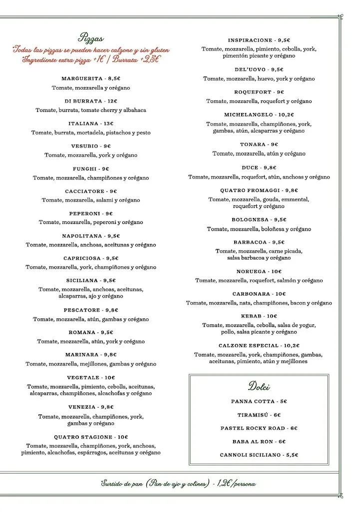 Menu_Nuovo Michelangelo_Palma del Río_image_1