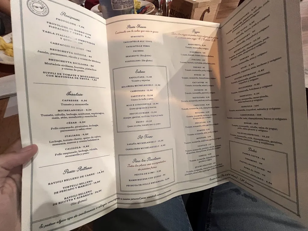 Menu_Nuovo Michelangelo_Palma del Río_image_3