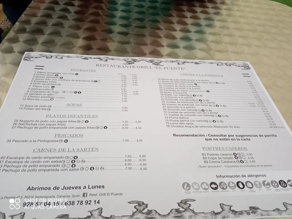 Menu_Restaurante Grill El Puente_Valsequillo_image_3