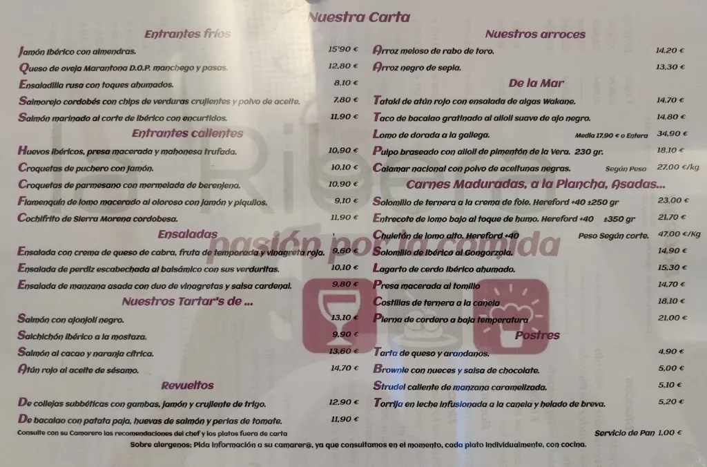 Menu_La Ribera Restaurante_Priego de Córdoba_image_4