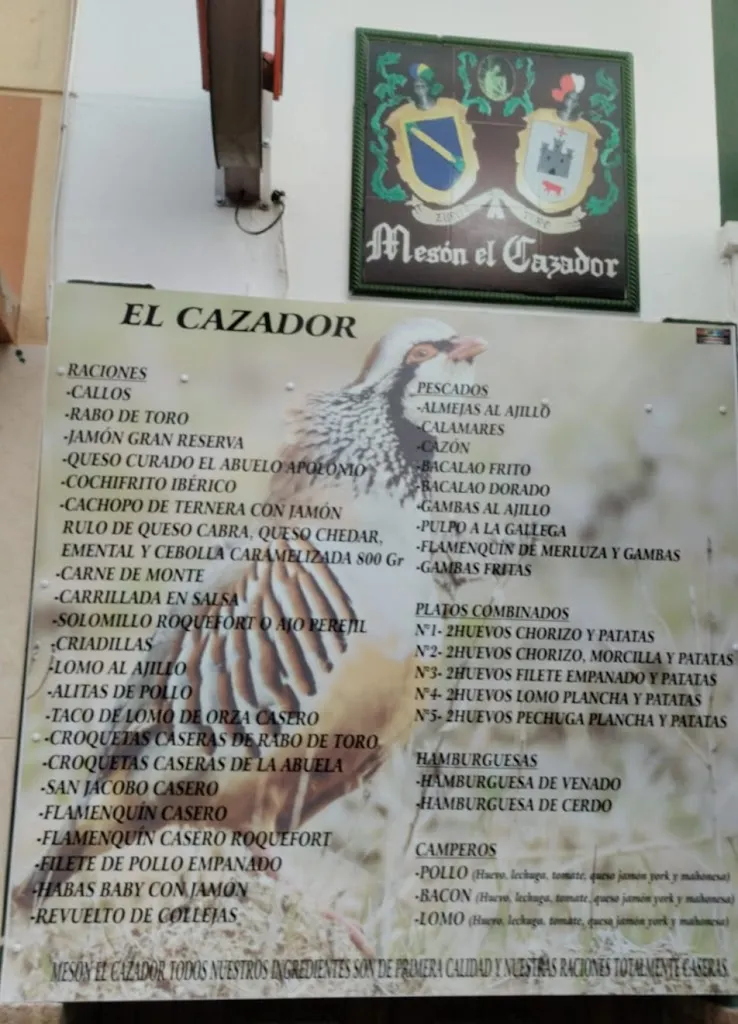 Menu_Mesón el Cazador_Priego de Córdoba_image_1