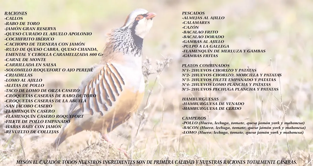 Menu_Mesón el Cazador_Priego de Córdoba_image_2