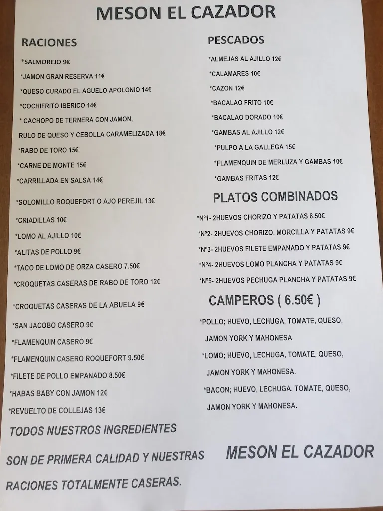Menu_Mesón el Cazador_Priego de Córdoba_image_3