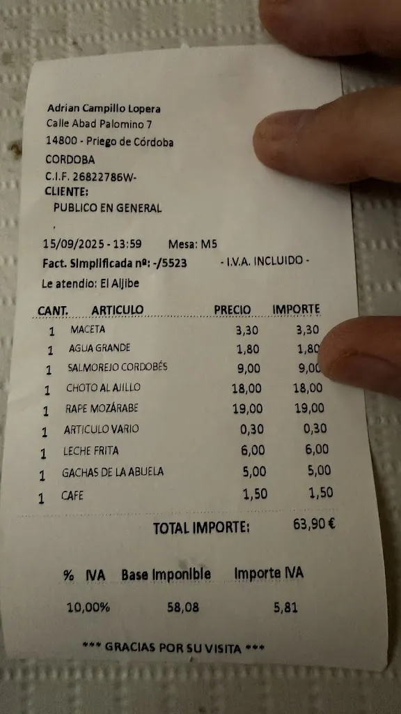 Jasm Sevilla_Restaurante El Aljibe_Priego de Córdoba_review