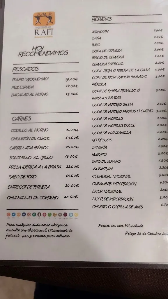 Menu_HOSTERIA DE RAFI RESTAURANTE Y CAFETERIA_Priego de Córdoba_image_3