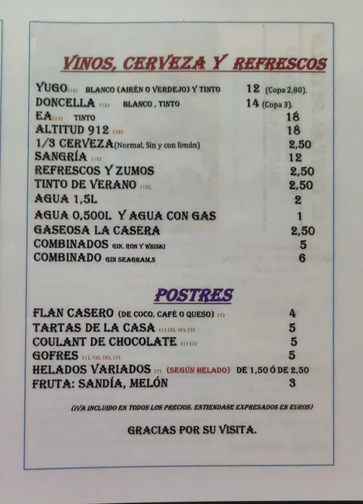Menu_El Corral De Chilín_Ossa de Montiel_image_1
