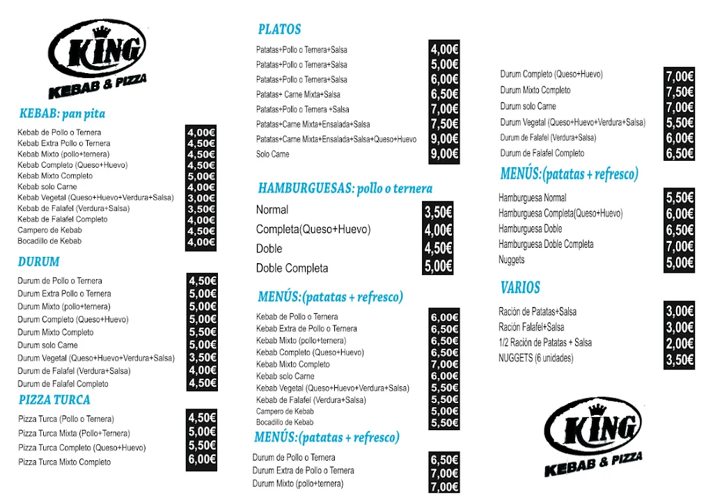 Menu_King kebab &pizza_Priego de Córdoba_image_1