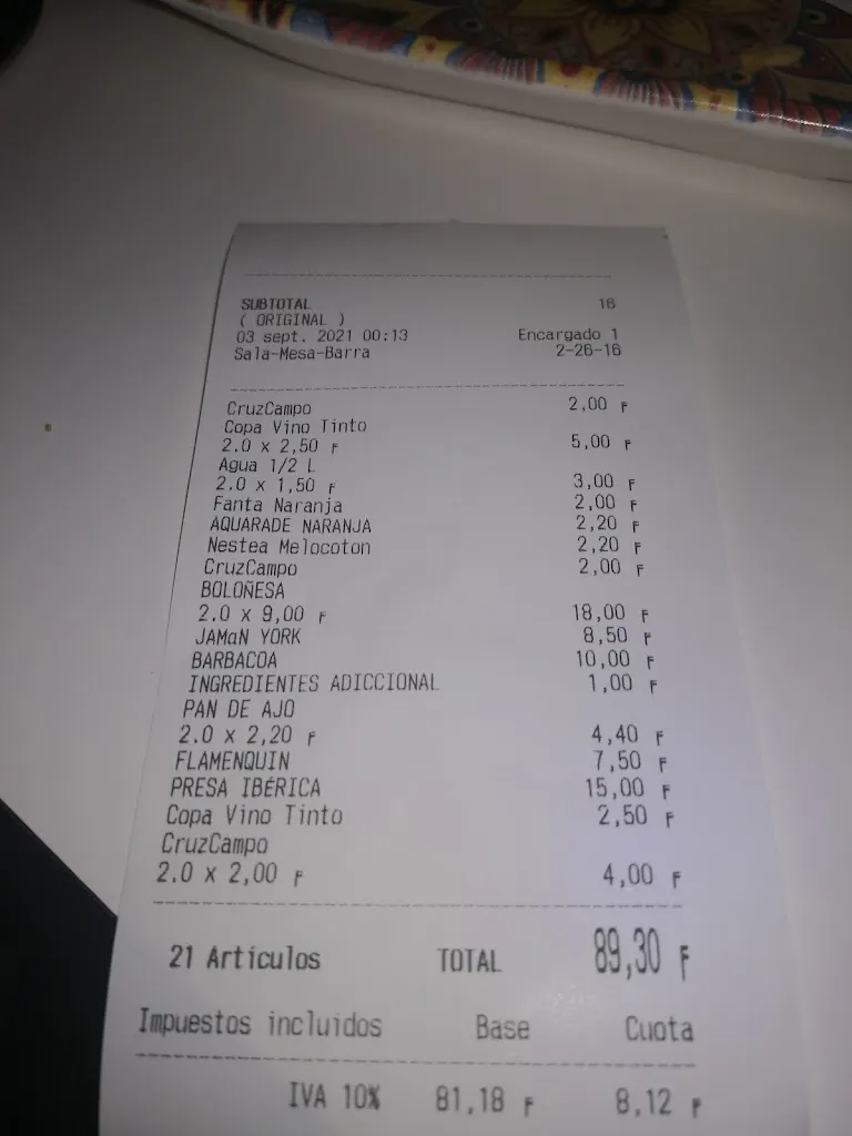 Jorge Vadillo_Bar La Campana_Priego de Córdoba_review