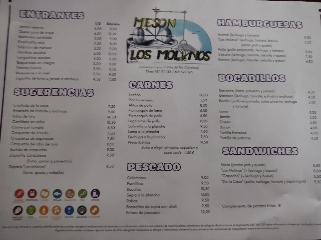 Menu_Mesón los Molinos_Villa del Río_image_1