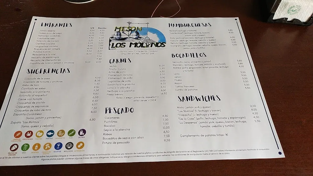 Menu_Mesón los Molinos_Villa del Río_image_3