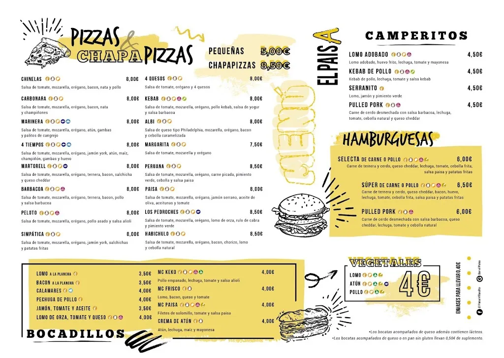 Menu_Bar el Paisa_Villaralto_image_2