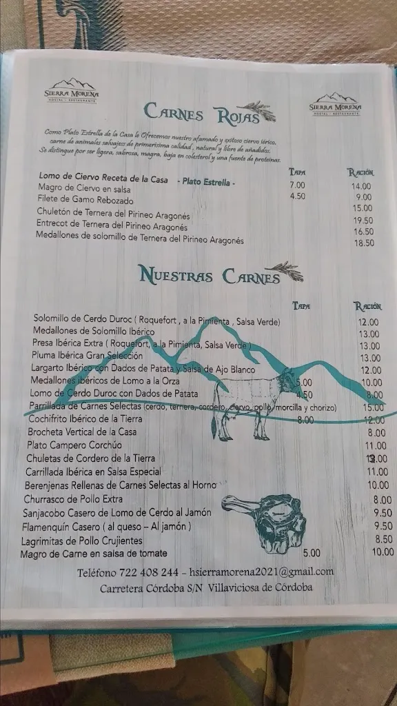 Menu_Hostal Restaurante Sierra Morena_Villaviciosa de Córdoba_image_1