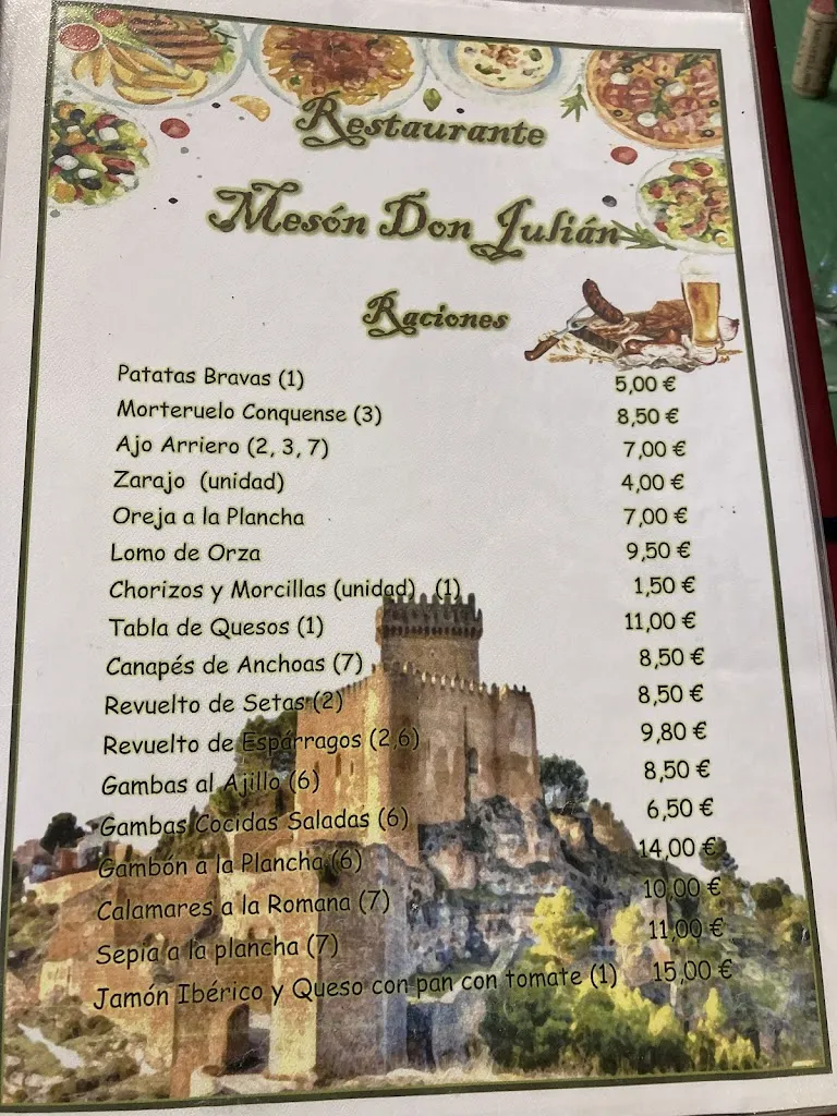 Menu_Mesón Don Julián_Alarcón_image_2