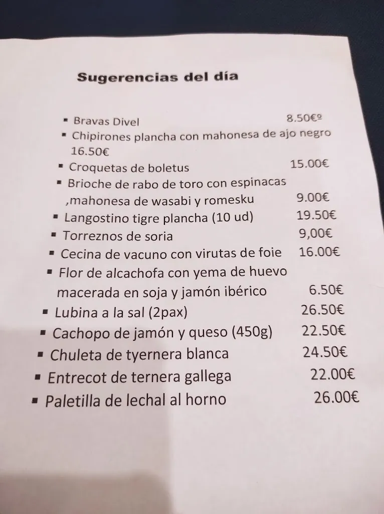 Menu_Restaurante Divel_Albaladejo del Cuende_immagine_2