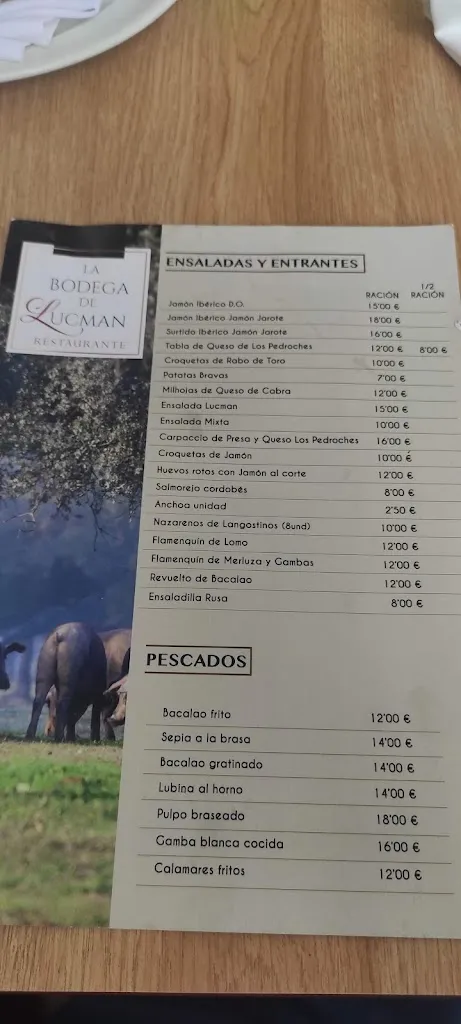 Menu_La Bodega de Lucman_Villanueva de Córdoba_image_2