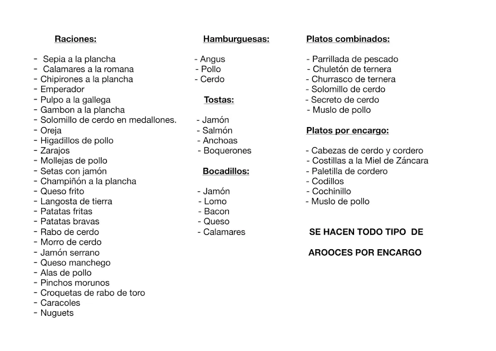 Menu_Bar Meson La Santa Cruz_Alberca de Záncara La_image_1