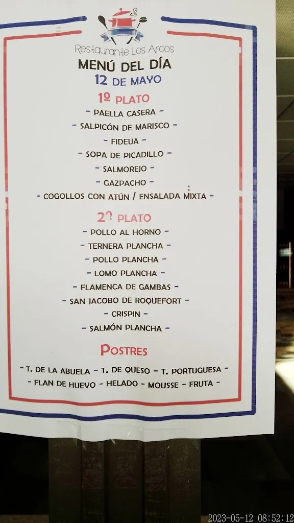 Menu_Bar-Restaurante Los Arcos_Puente Genil_image_1