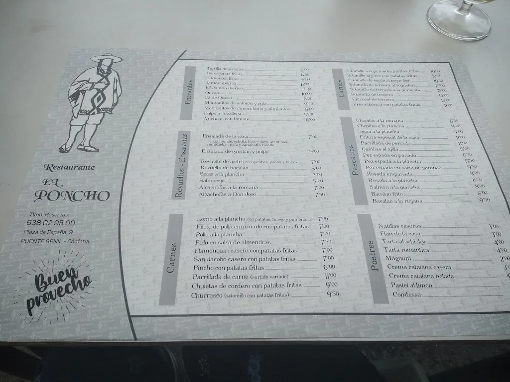 Menu_Restaurante El Poncho_Puente Genil_image_1