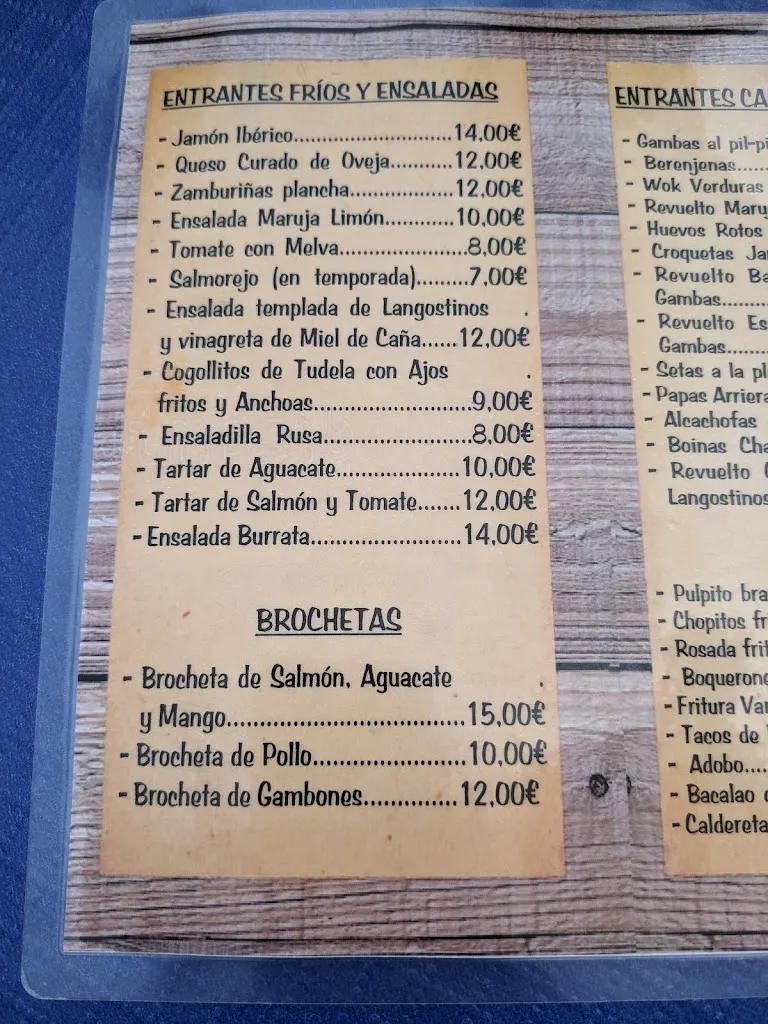 Menu_Bar Restaurante Maruja Limón_Puente Genil_image_2