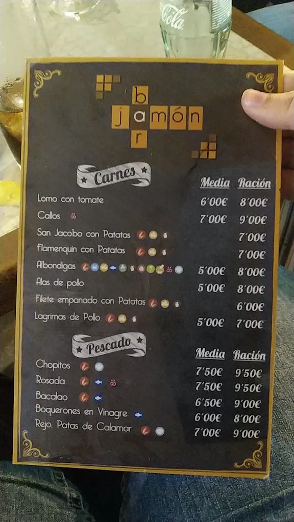 Menu_Bar Jamón_Puente Genil_image_1