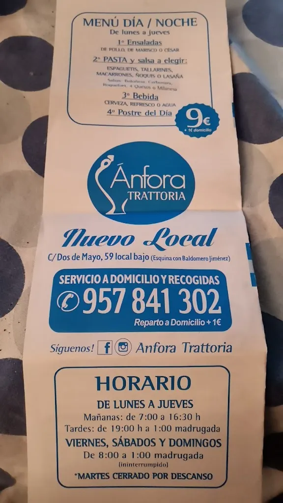 Menu_Pizzeria Ánfora Trattoria_Puente Genil_image_4