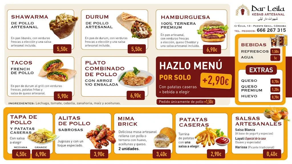 Menu_Dar Leila Kebab Artesanal_Puente Genil_image_1
