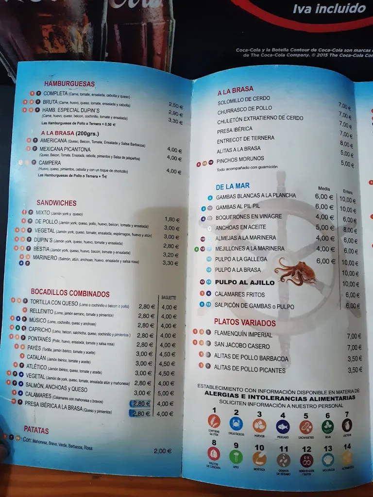 Menu_Dupin´s 1 Bocatería y Hamburguesería_Puente Genil_immagine_1