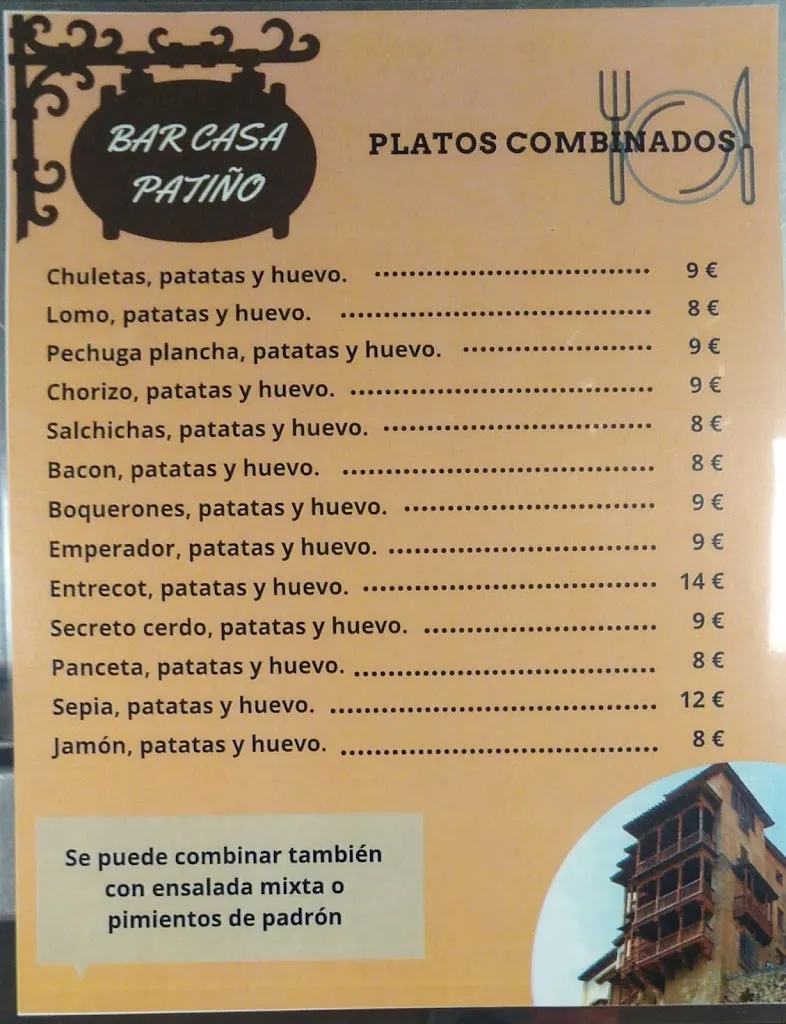 Menu_Bar Restaurante Casa Patiño_Almodóvar del Pinar_image_2