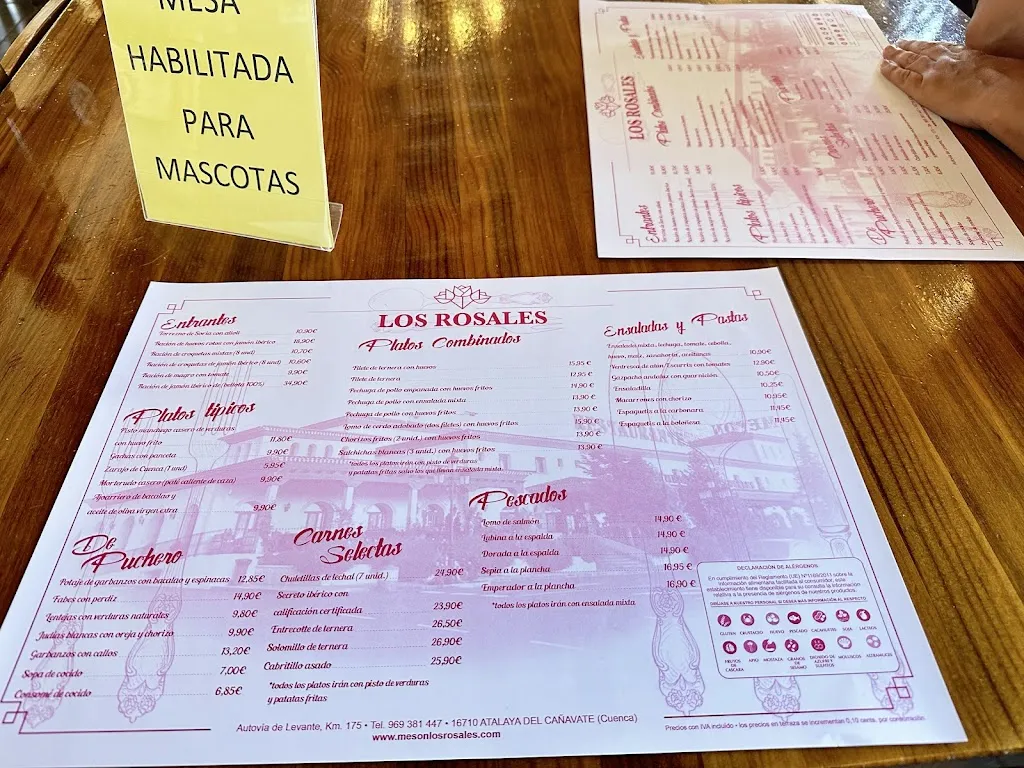 Menu_Restaurant Meson Los Rosales_Atalaya del Cañavate_image_3