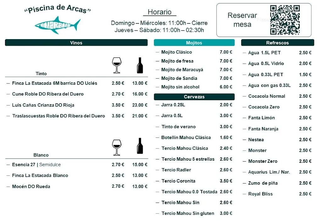 Menu_Bar “Piscina de Arcas”_Arcas del Villar_image_2