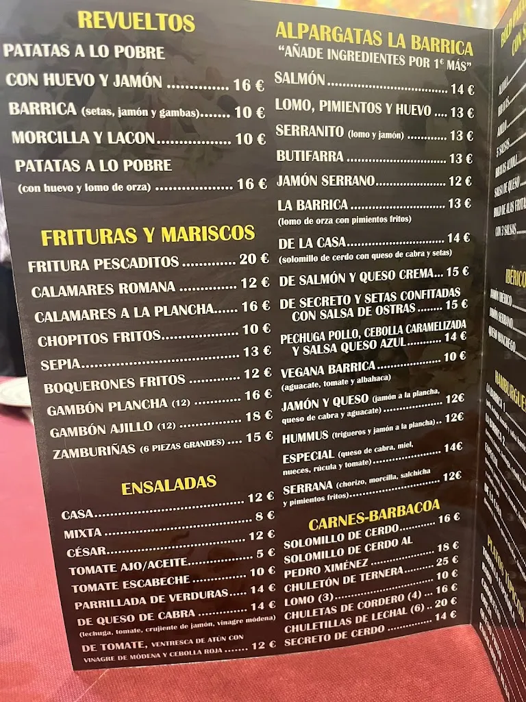 Menu_Mesón La Barrica de Miguel_Abia de la Obispalía_image_2