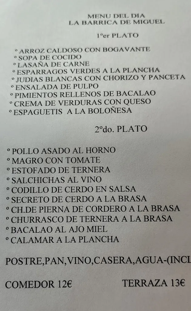 Menu_Mesón La Barrica de Miguel_Abia de la Obispalía_image_3