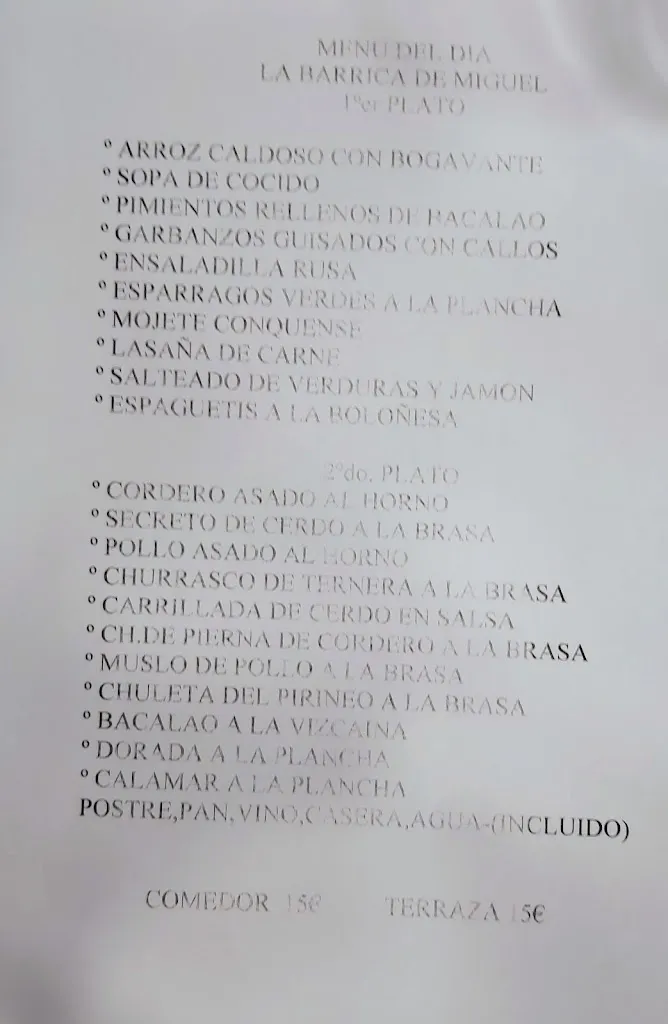 Menu_Mesón La Barrica de Miguel_Abia de la Obispalía_image_4