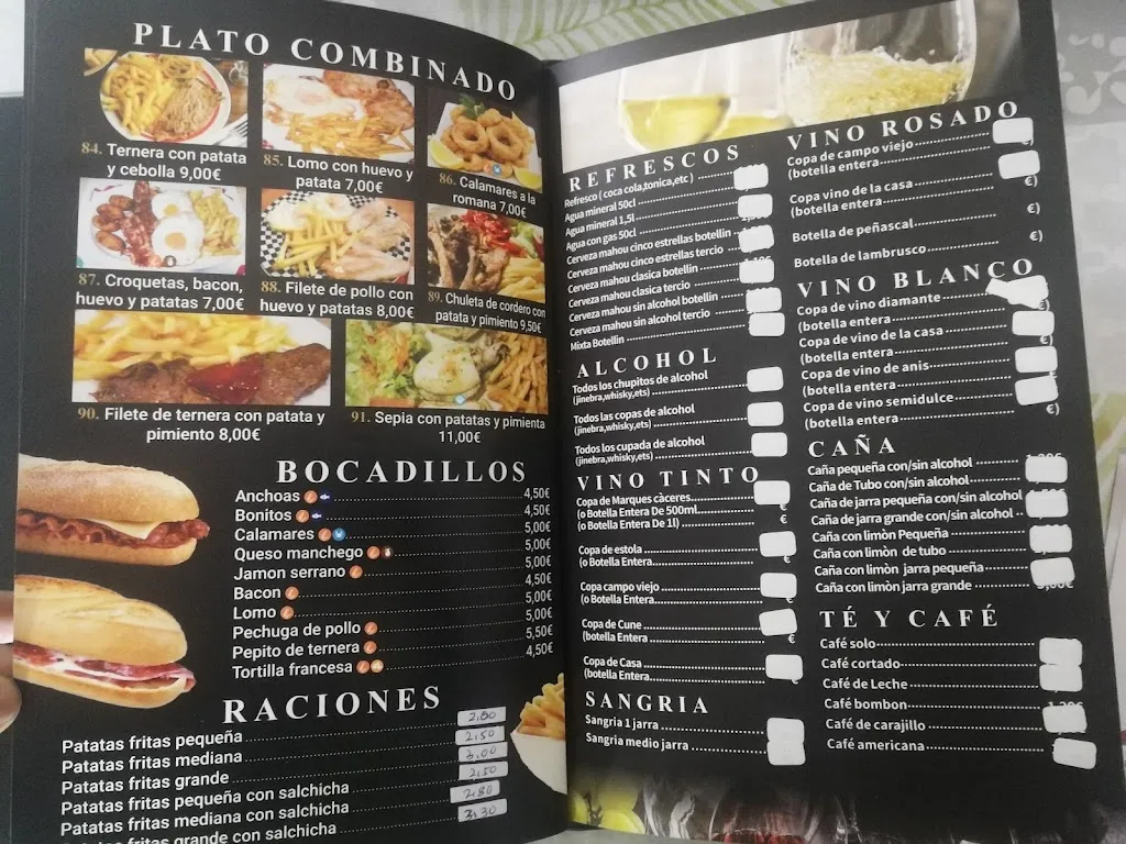 Menu_Bar & Restaurante Los Tulipanes_Abia de la Obispalía_image_2